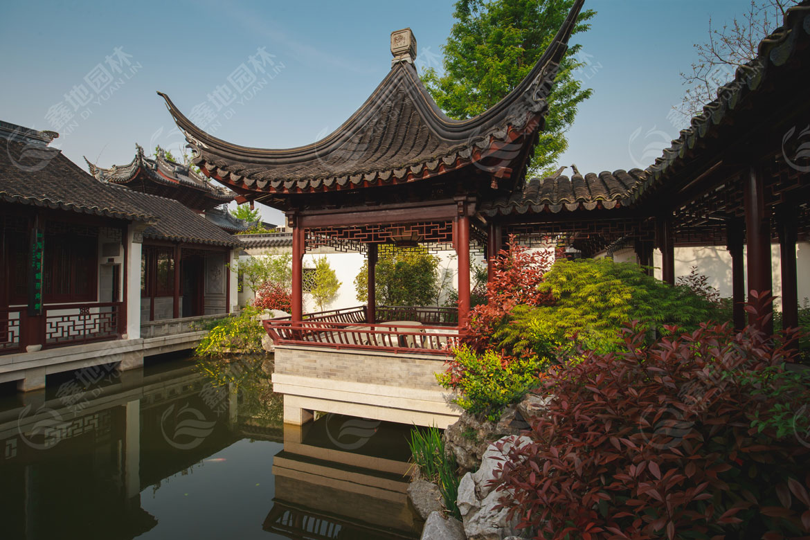 如意小镇古建景观-工程设计-鑫地园林设计-猪八戒网