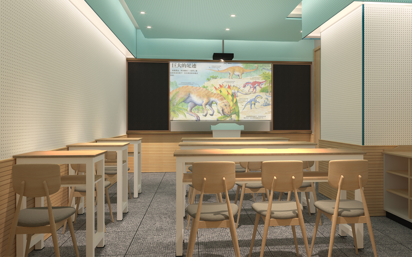 培訓(xùn)班直播間餐飲連鎖店展廳辦公室門面效果圖施工圖