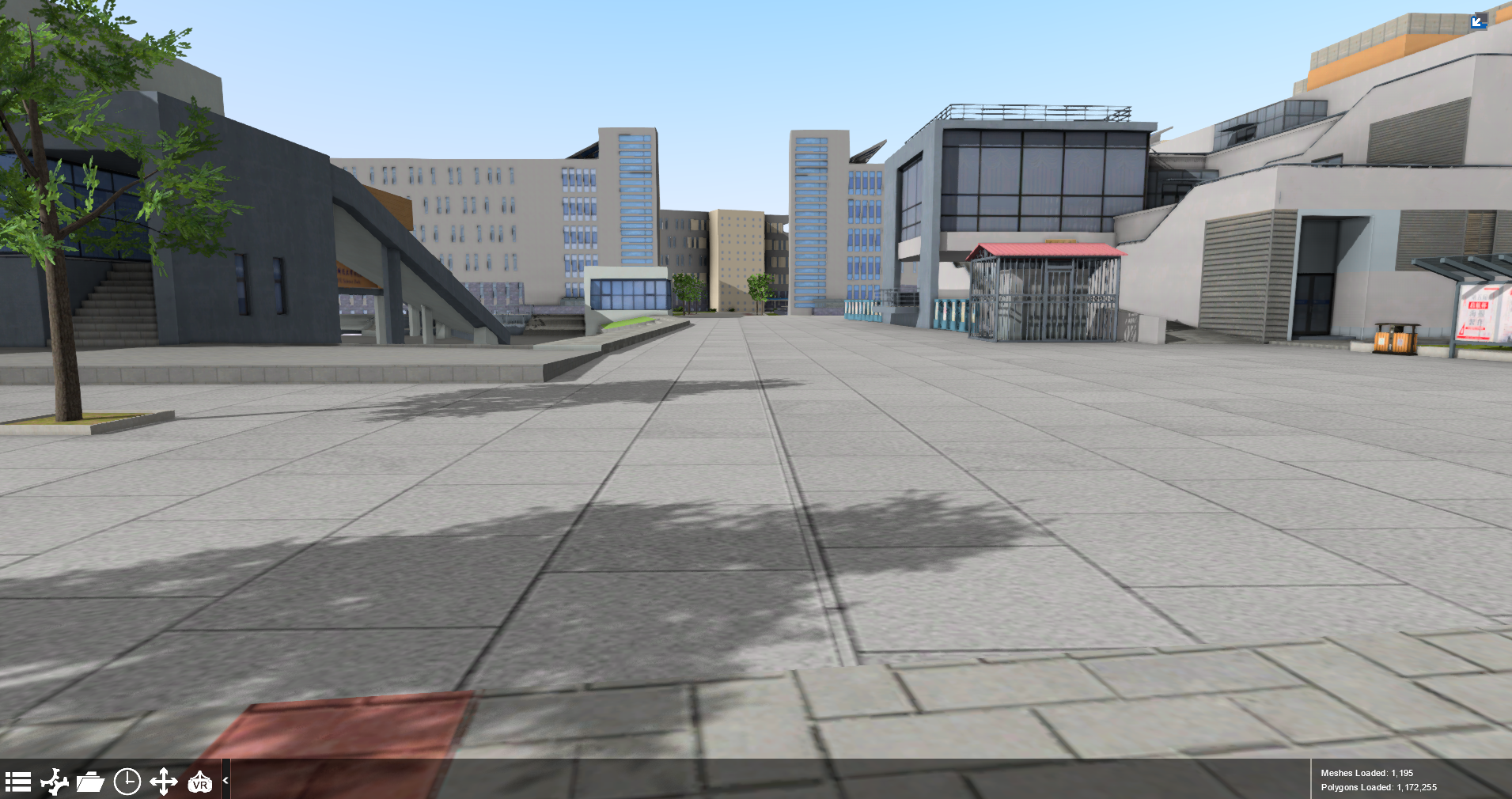 学校3d建模:学校场景,建筑,各类设施建模
