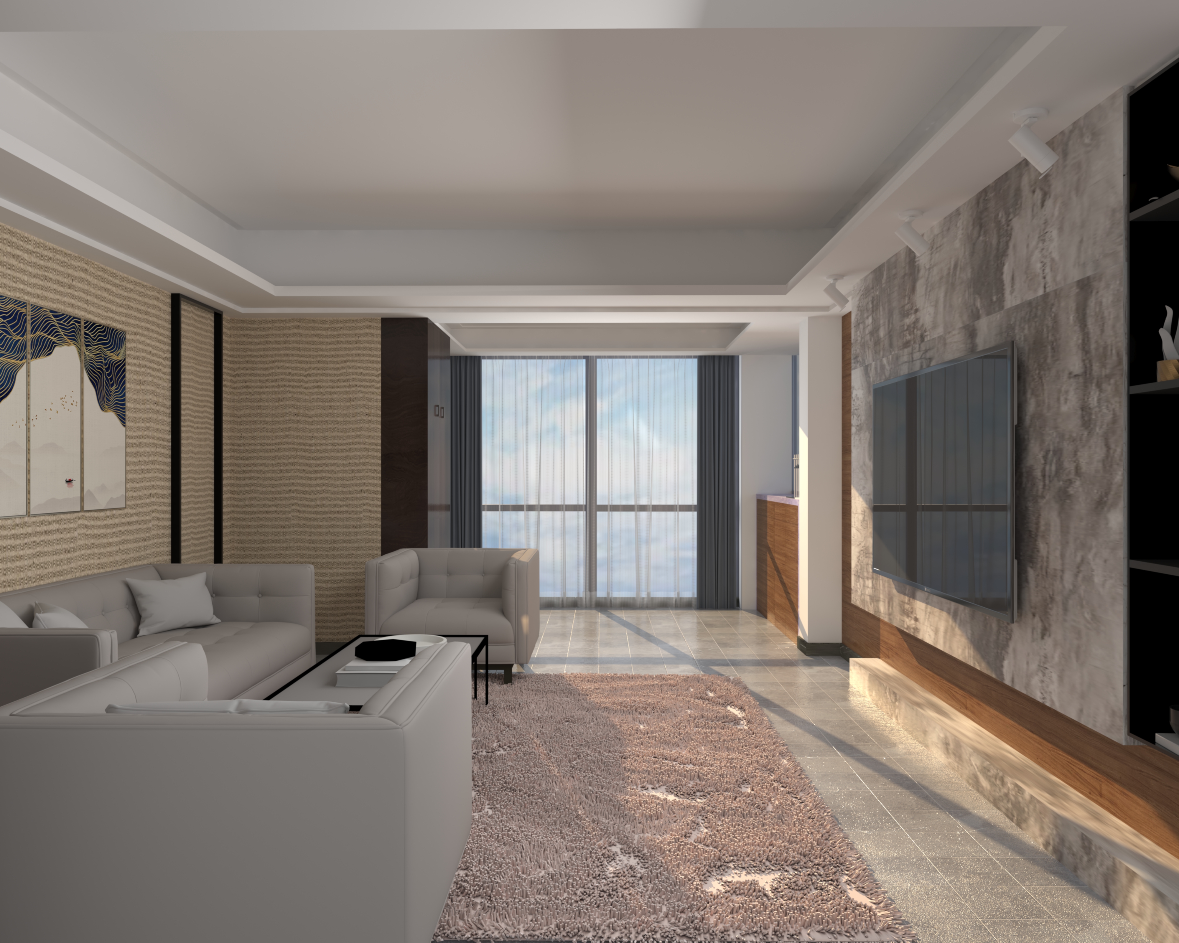 3d室内效果图建模