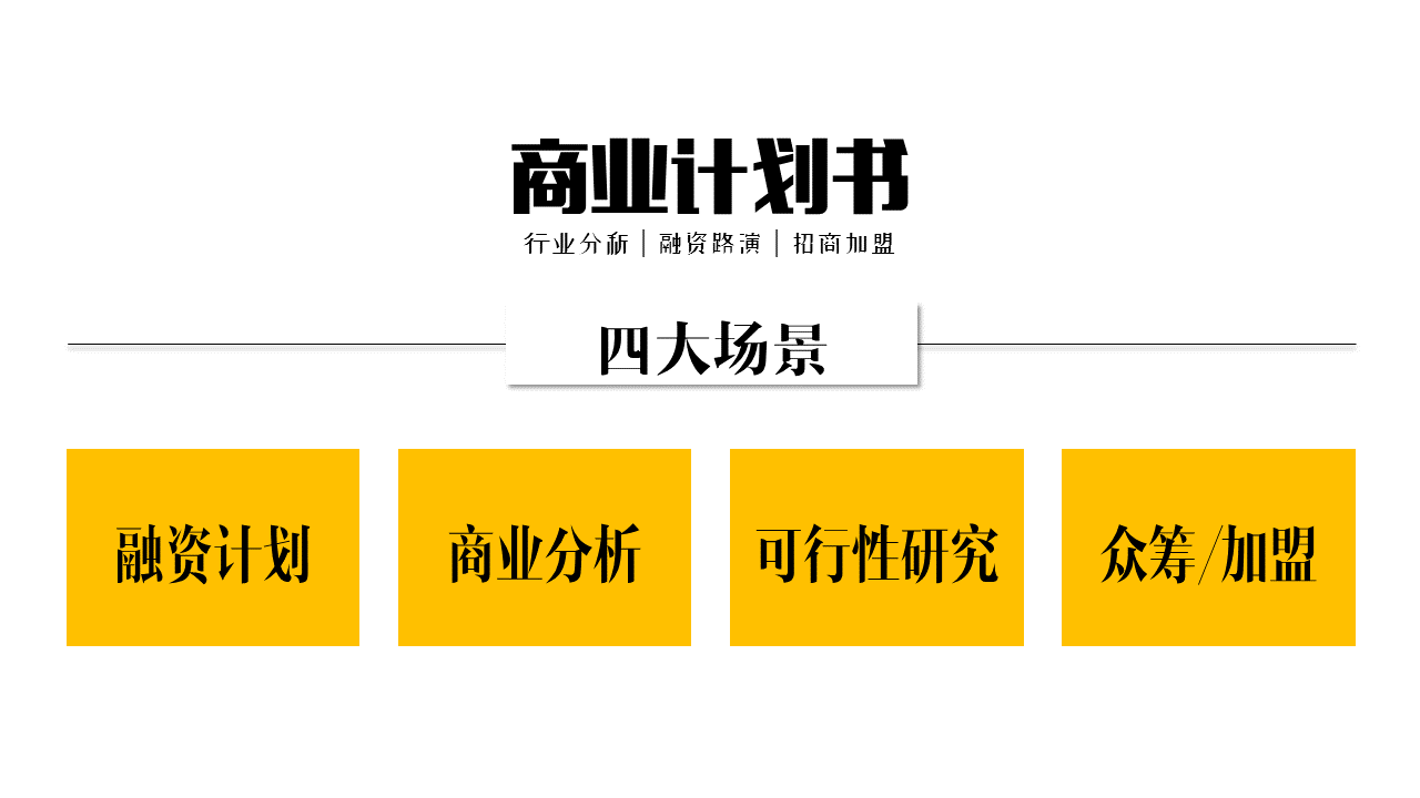 商业计划书/路演方案/市场分析