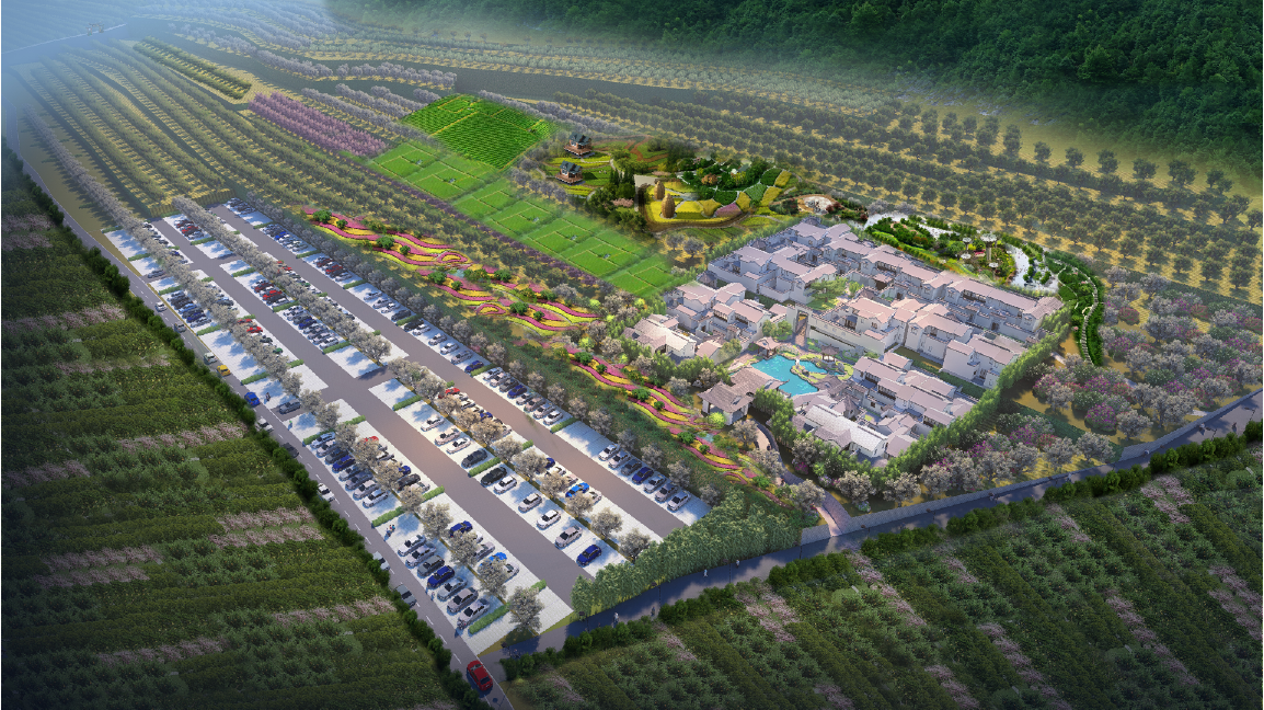 北京某农业生态园总鸟瞰图