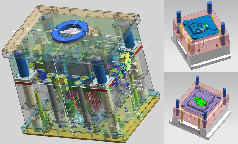 塑胶模具全3D结构设计