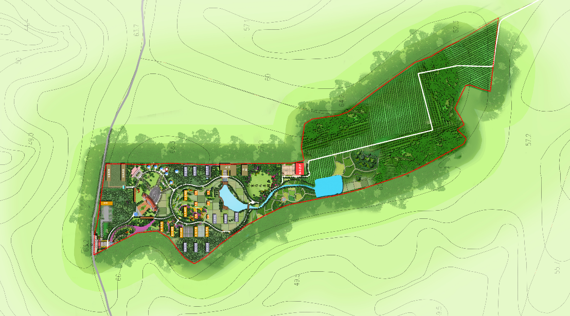 农业园农庄生态园特色小镇规划设计景观设计效果图